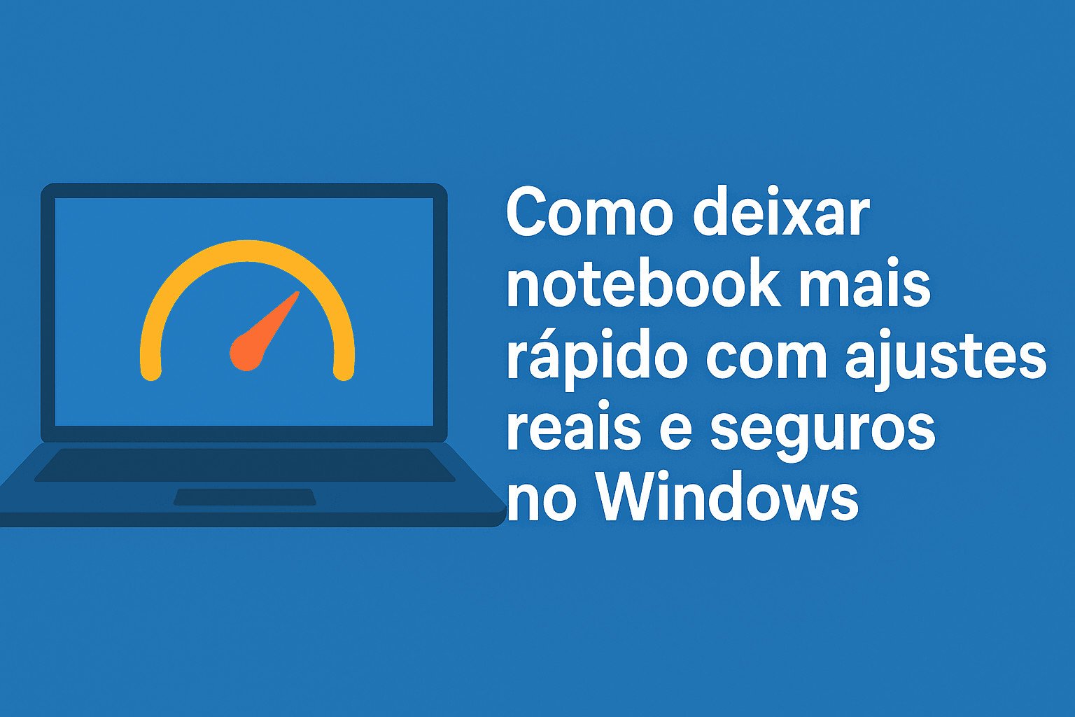 Como deixar notebook mais rápido com ajustes reais e seguros no Windows
