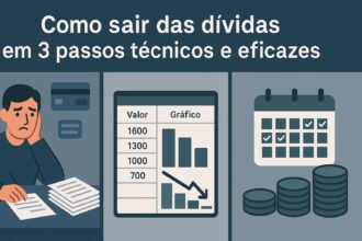 Como sair das dívidas em 3 passos