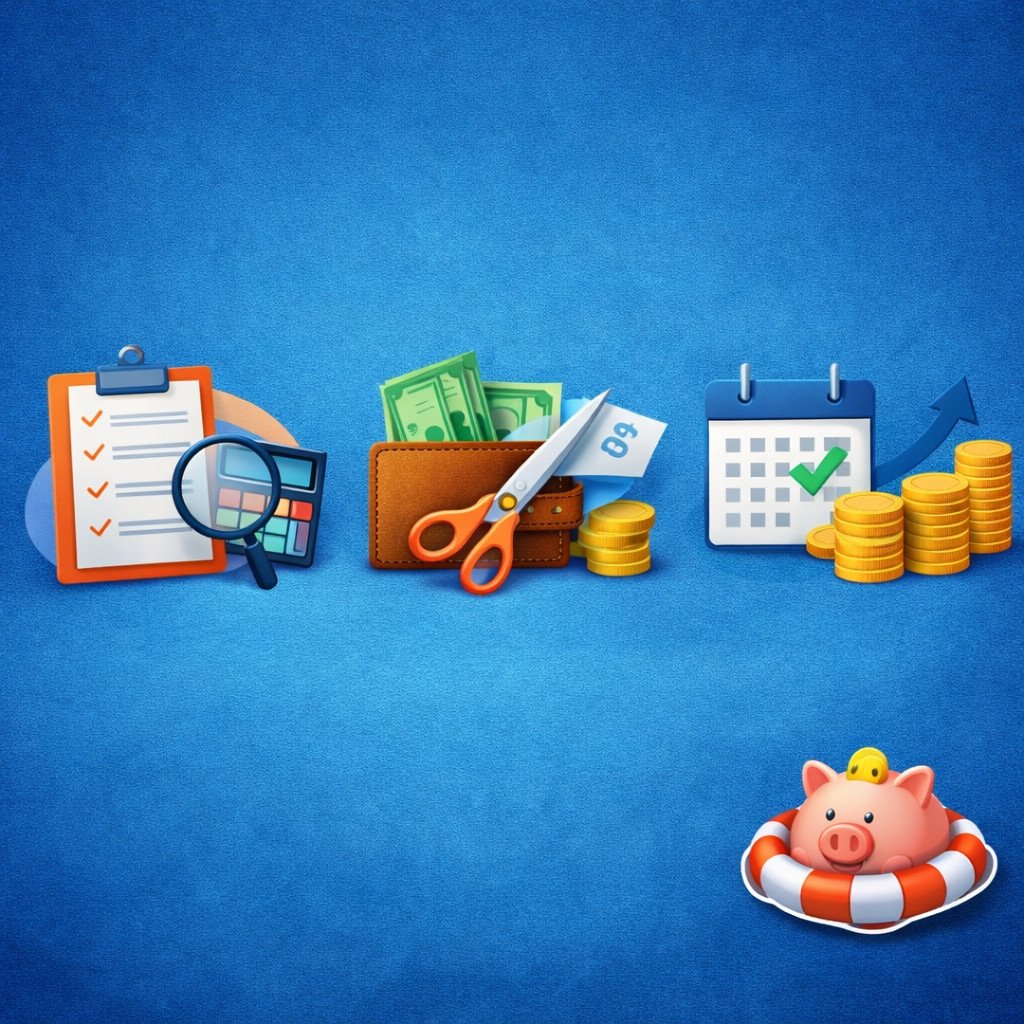 Como sair das dívidas em 3 passos