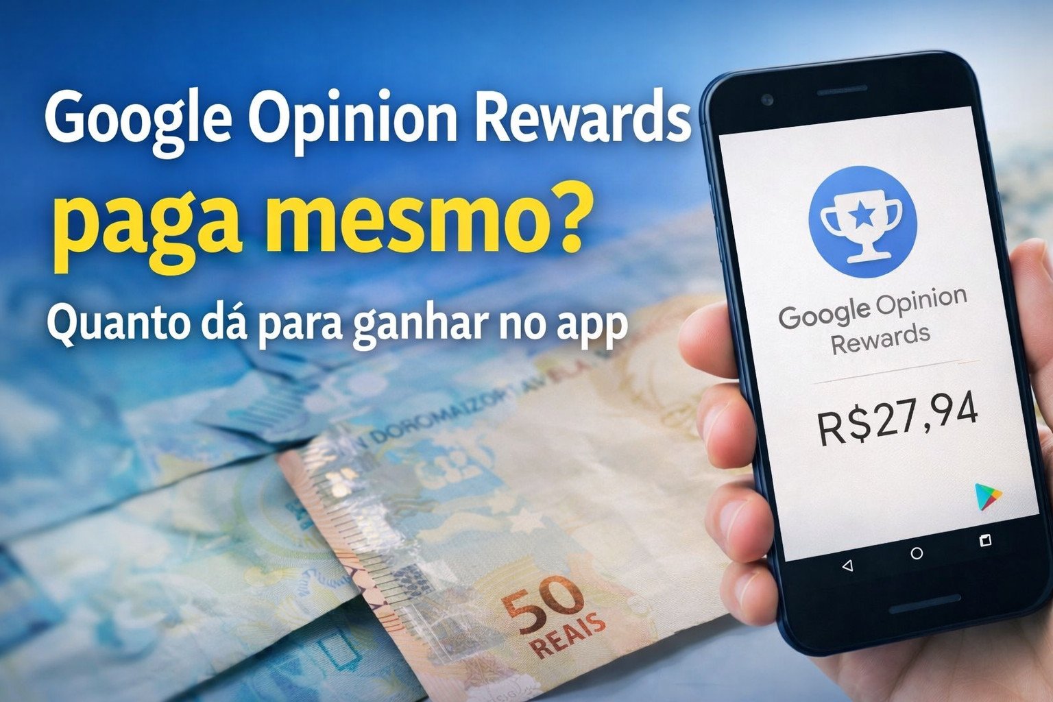 Google Opinion Rewards paga mesmo? Quanto dá para ganhar 2026