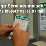 Mega-Sena acumulada onde investir os R$ 87 milhões