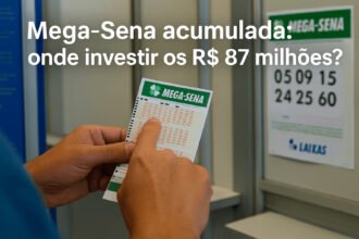 Mega-Sena acumulada onde investir os R$ 87 milhões
