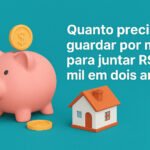 Quanto preciso guardar por mês para juntar R$10 mil em dois anos
