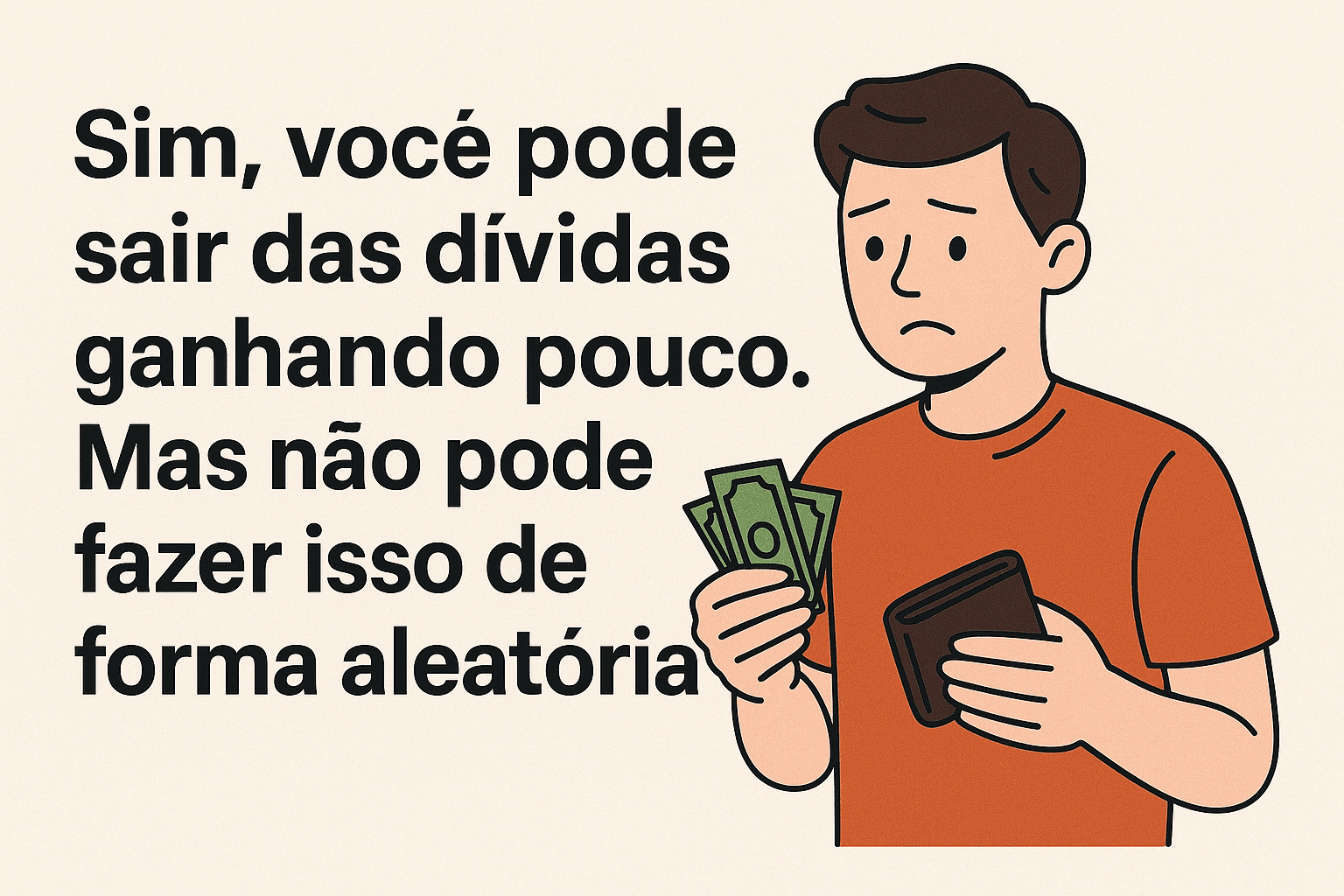 como sair das dívidas ganhando pouco com estratégia