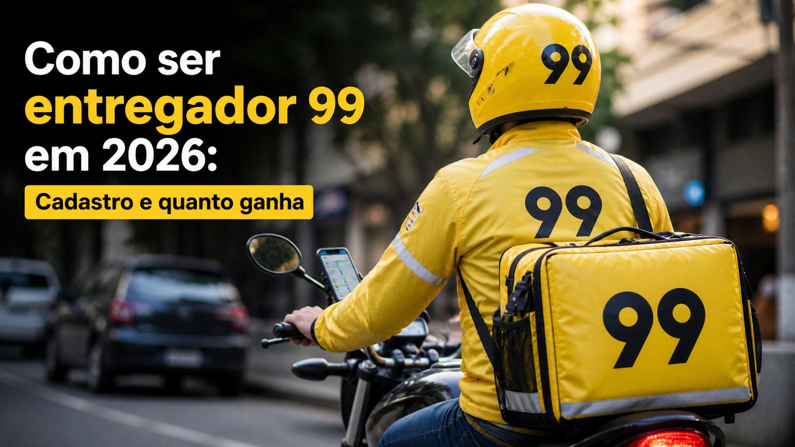 Como ser entregador 99 em 2026 Cadastro, quanto ganha e requisitos