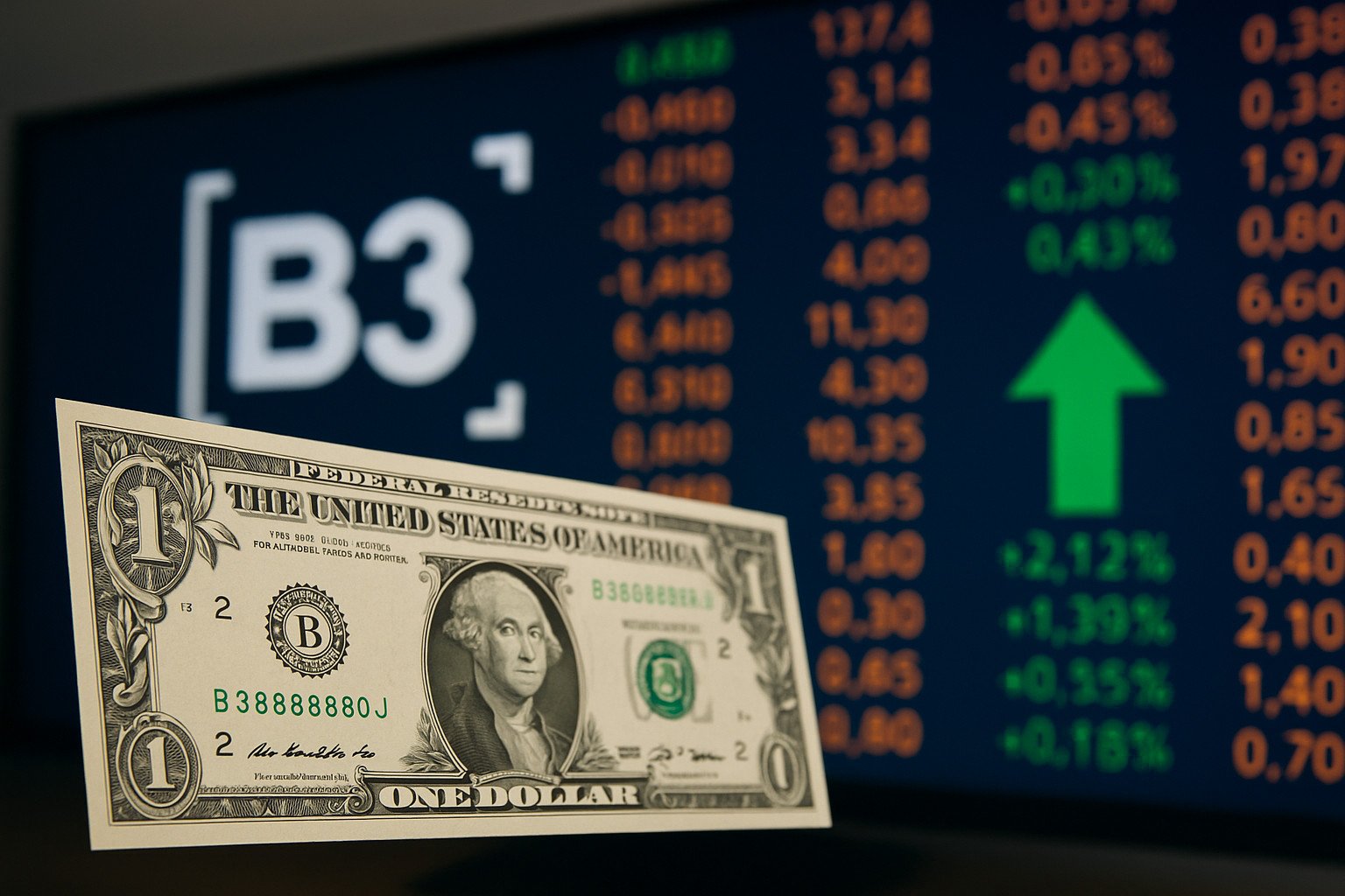 Dólar fecha a R$ 5,36 e mostra alívio em meio à expectativa de corte de juros nos EUA