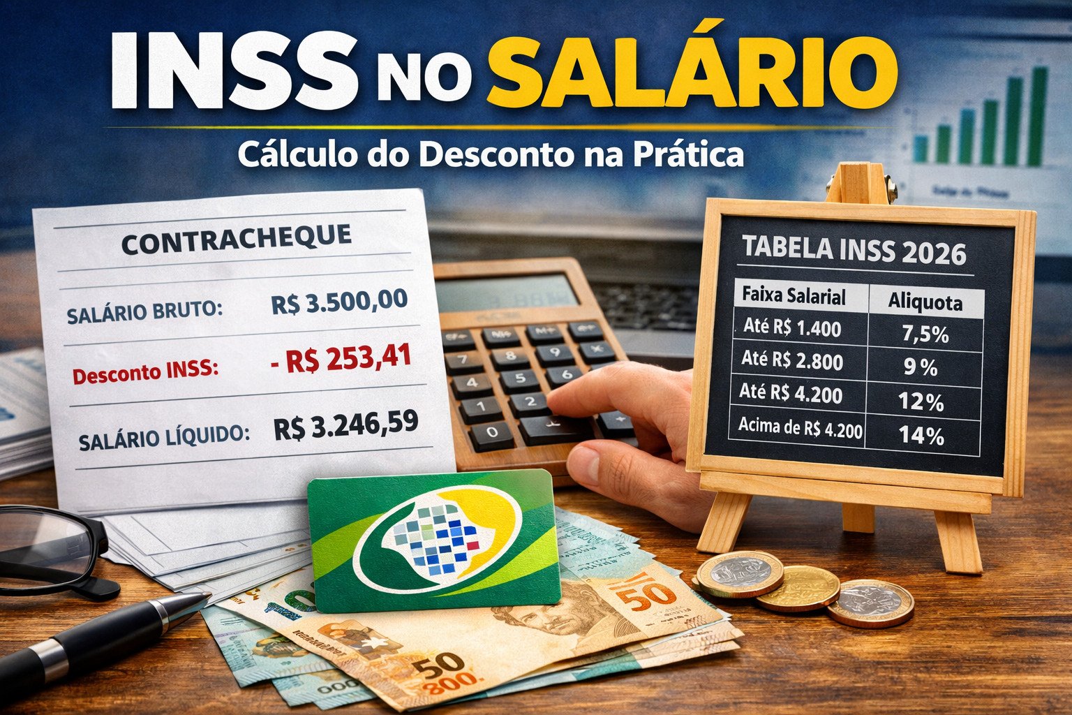 INSS no salário: como funciona o desconto e quanto é cobrado | Guia de Economia Pessoal
