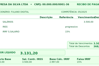 Imposto de Renda 2025 faixas, isenções e como o desconto aparece no holerite