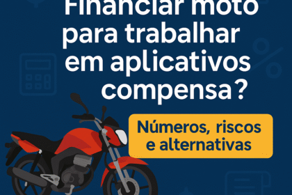 Financiar moto para trabalhar em aplicativos compensa