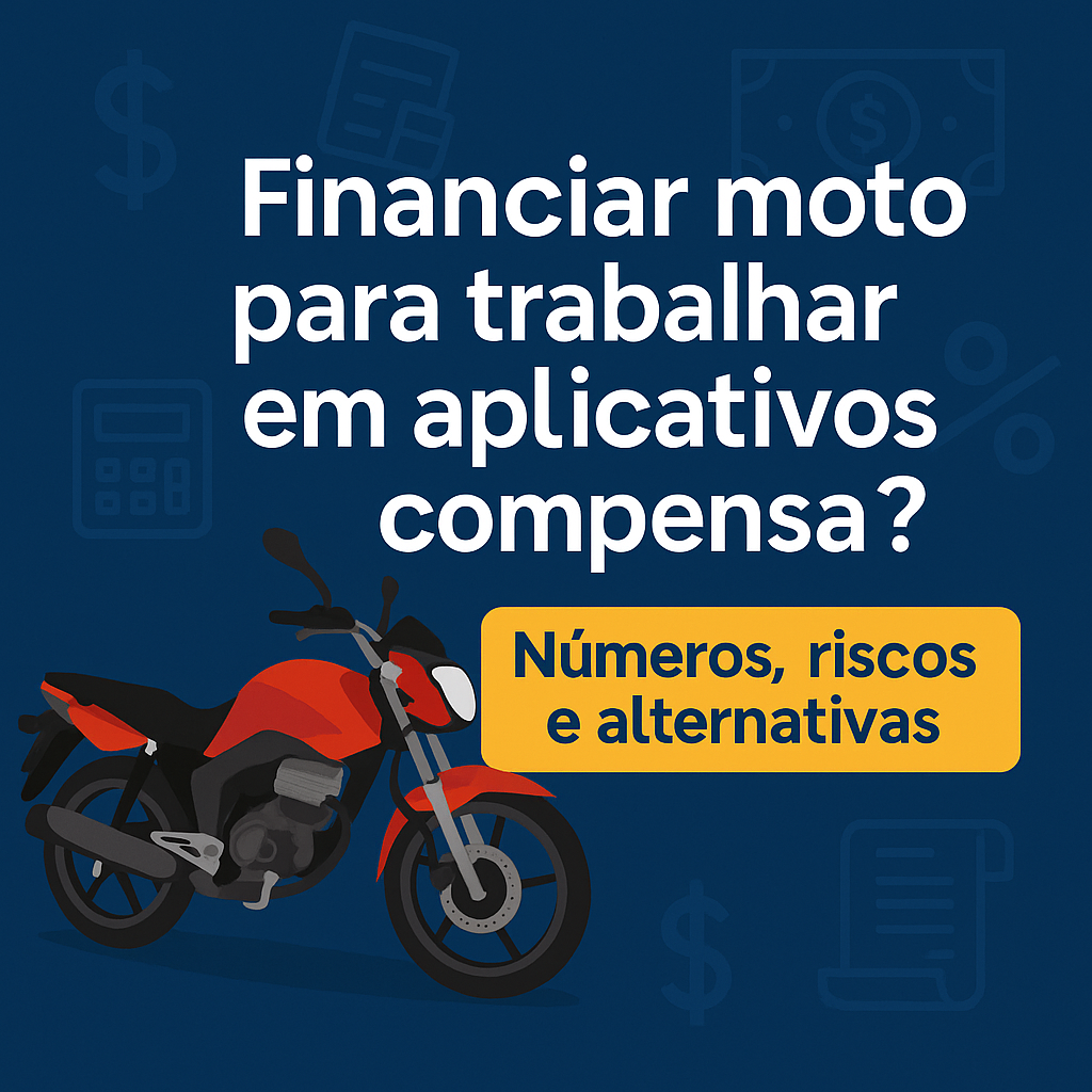 Financiar moto para trabalhar em aplicativos compensa