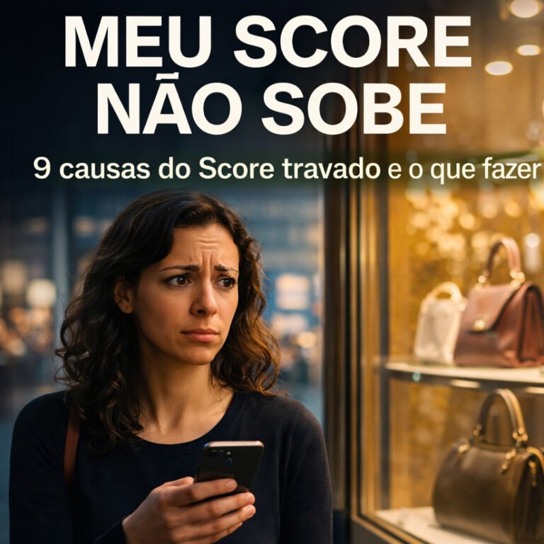 Meu Score não sobe 9 causas do Score travado e o que fazer