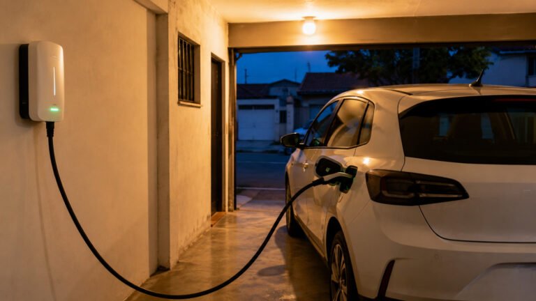 Ponto de recarga em casa: quanto rende alugar a garagem